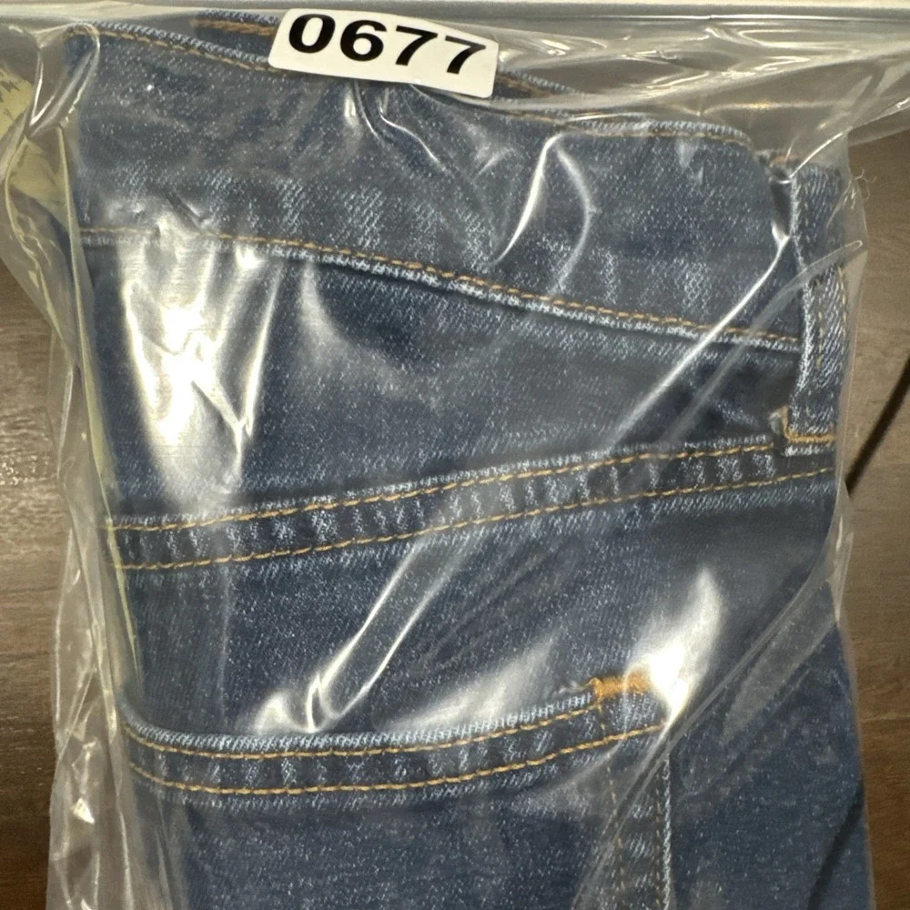 Abercrombie Fitch Jeans W 16 Long 36x30 Blue Ankle‎ Straight Ultra High Denim